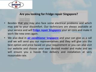 Are you looking for fridge repair singapore