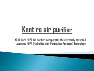 Kent ro air purifier-Germany