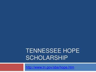 Tennessee Hope Scholarship