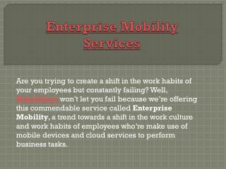 Wintellisys - Enterprise Mobility Management and Services