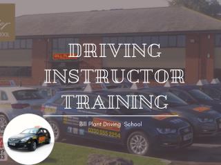 How to train to become driving instructor