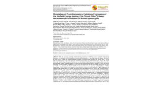 Modulation of Pro-inflammatory Cytokines Expression of the Biofield Energy Healing (The Trivedi Effect®) Based Herbomine