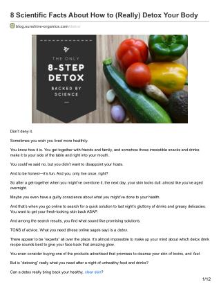 8 tips to detox for amazing skin (based on scientific research)