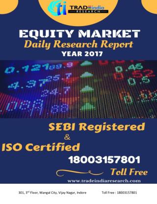 Daily Equity Research report By TradeIndia Report