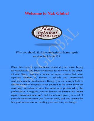 Electrical Repair Service Atlanta, Home Repair Atlanta GA for nakglobal.co.pdf