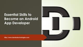 Essential Skills to Become an Android App Developer