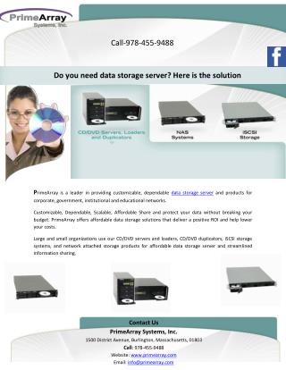 Do you need data storage server? Here is the solution