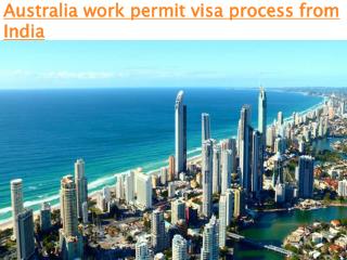 Australia work permit visa process from India