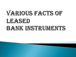 Banking Instruments - One of the Most Common Things in Today’s Time