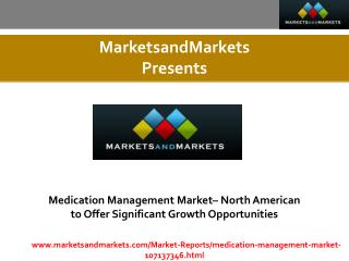 Medication Management Market expected worth $1,624.9 Million by 2019