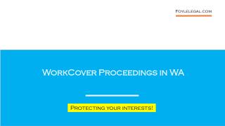 WorkCover Proceedings in WA