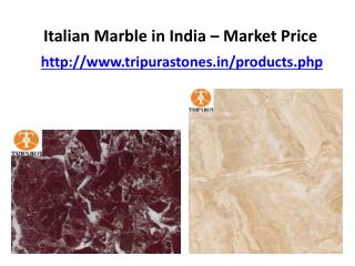 Italian Marble in India – Market Price