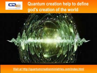 Know about God’s creation of the world