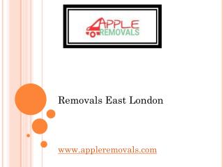 Removals East London - www.appleremovals.com