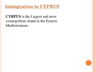 Cyprus Work Visa Consultant in India
