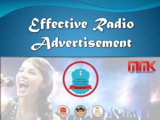 Effective radio advertisement agency in India