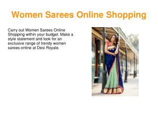 Women Sarees Online Shopping