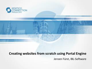 Creating websites from scratch using Portal Engine