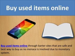 Buy used items online