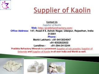 Supplier of Kaolin_best_price