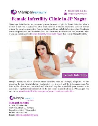 Female Infertility Clinic in JP Nagar