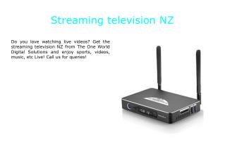 Streaming television NZ