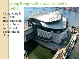 Hong Kong study visa consultant in India