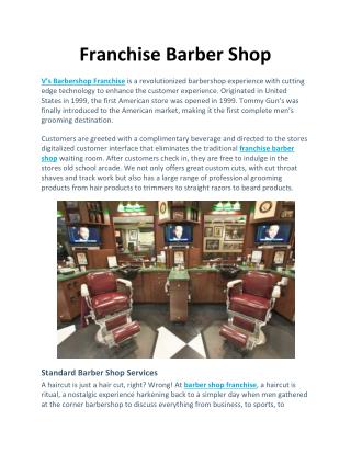 Franchise Barber Shop