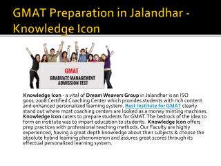 GMAT Preparation in Jalandhar - Knowledge Icon