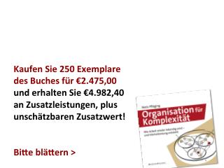 ValuePack250: Organisation für Komplexität