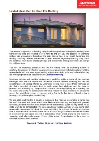 Lasted Ideas Can be Used For Roofing