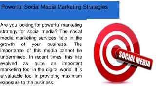 Powerful Social Media Marketing Strategies