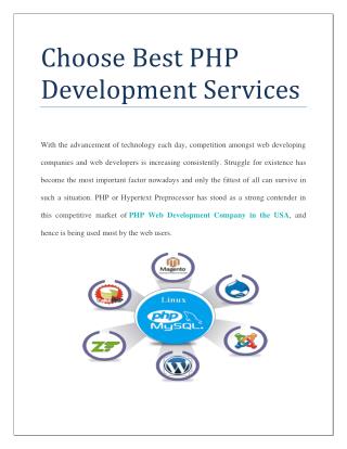 Choose Best PHP Development Services