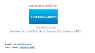 Salesforce Users List - List of Companies Using Salesforce in USA
