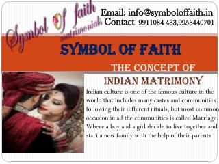 Best Matrimonial Services in Delhi - Symboloffaith.in