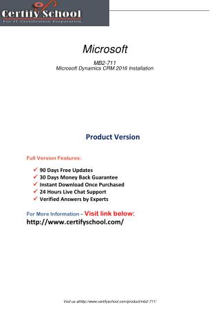 MB2-711 Practice Test