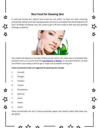 Most Recommended Food for Glowing Skin