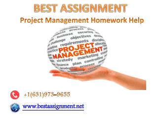 Project management homework help