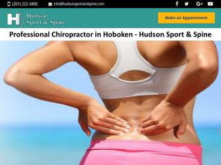 Professional Chiropractor in Hoboken - Hudson Sport & Spine