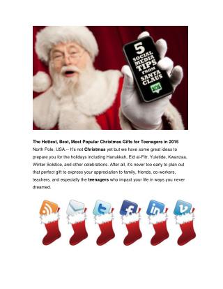 The Hottest, Best, Most Popular Christmas Gifts for Teenagers in 2015