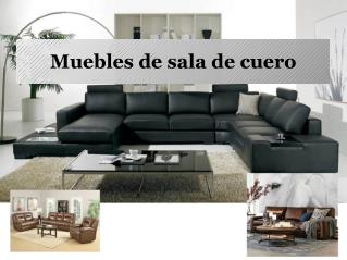 Muebles de sala de cuero