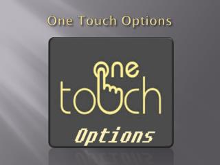 One Touch Option