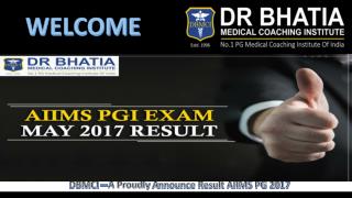 AIIMS PG MAY Result 2017