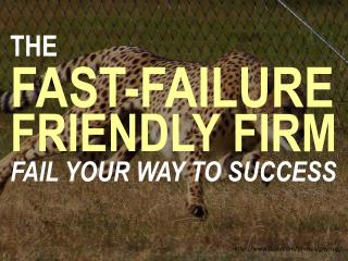 Building a fast-failure-friendly firm