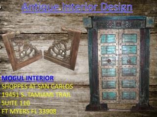 Antique interior design by mogulinterior