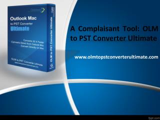 Best OLM to PST Converter Tool
