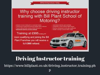 Driving Instructor Training