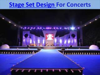 Stage Set Design For Concerts