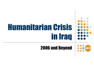 Humanitarian Crisis in Iraq