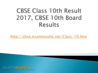 CBSE Class 10th Result 2019, CBSE 10th Board Results